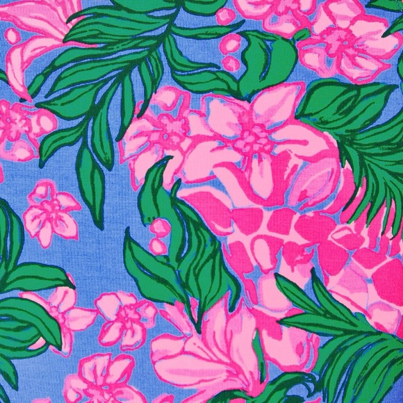 New Lilly Pulitzer UPF50 Skipper Popover Jacket Cerise Pink Safari Sunset, XL - Picture 3 of 5